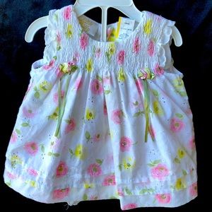 Little Bitty Pastel Floral Spring Dress